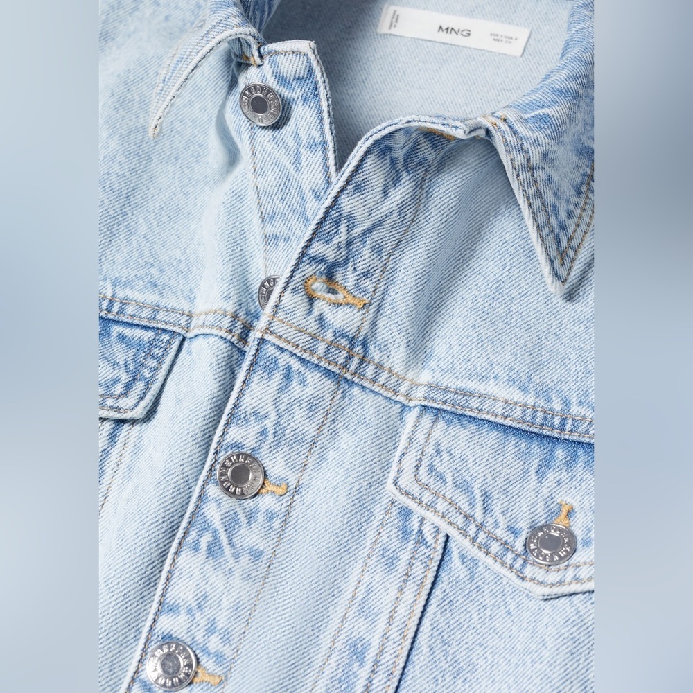 MANGO • DENIM DRESS WITH POCKETS • NWT - Picture 9 of 14